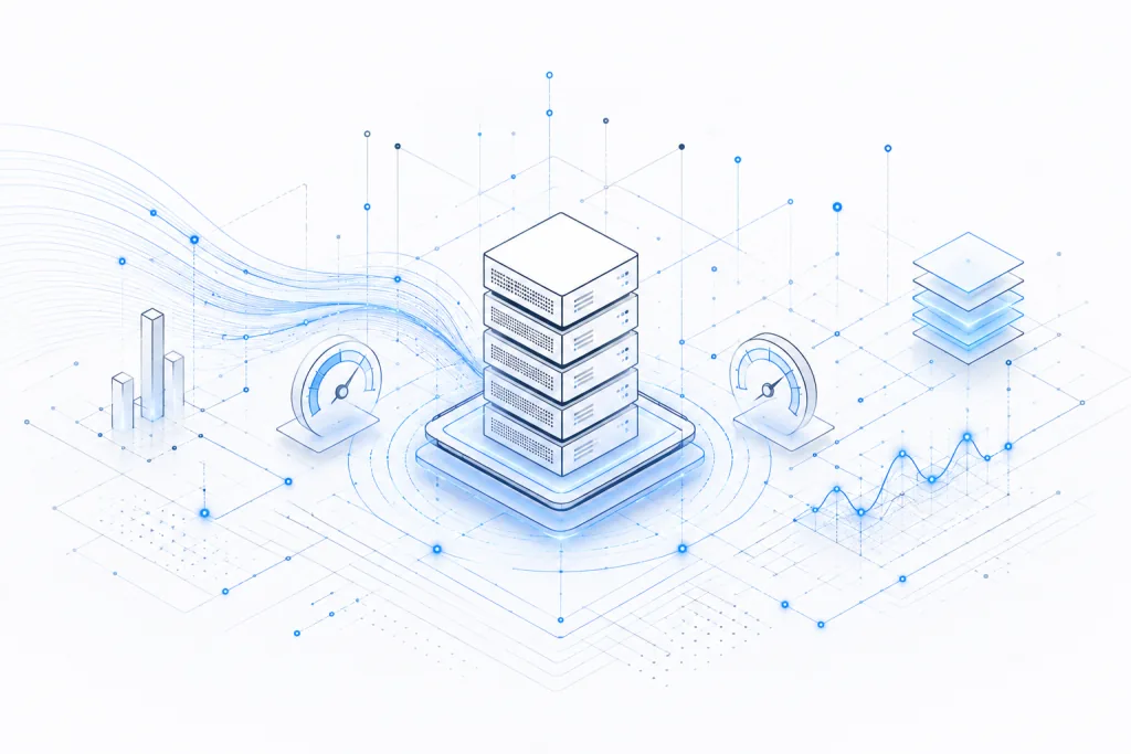 control and performance of the server