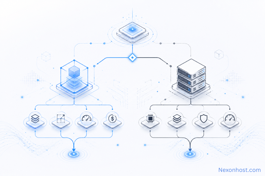 VPS versus bare metal hosting decision flowchart for infrastructure buyers