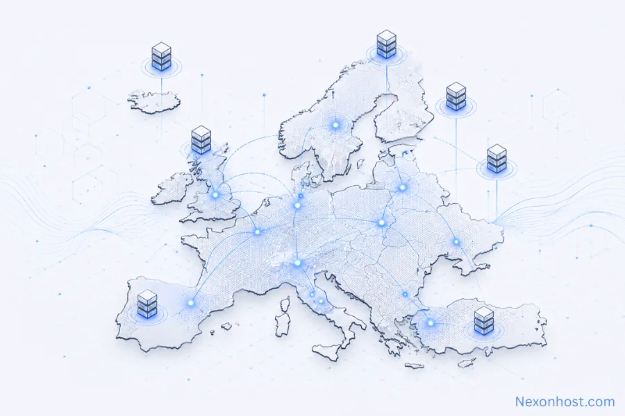 European dedicated server location map for low latency hosting decisions