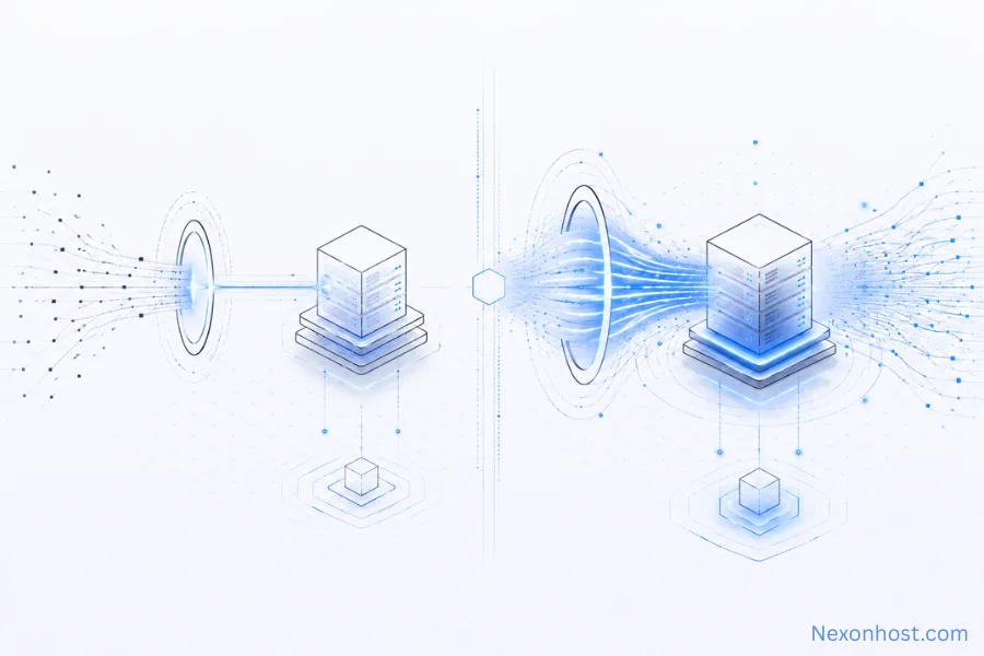 1Gbps versus 10Gbps dedicated server bandwidth planning diagram