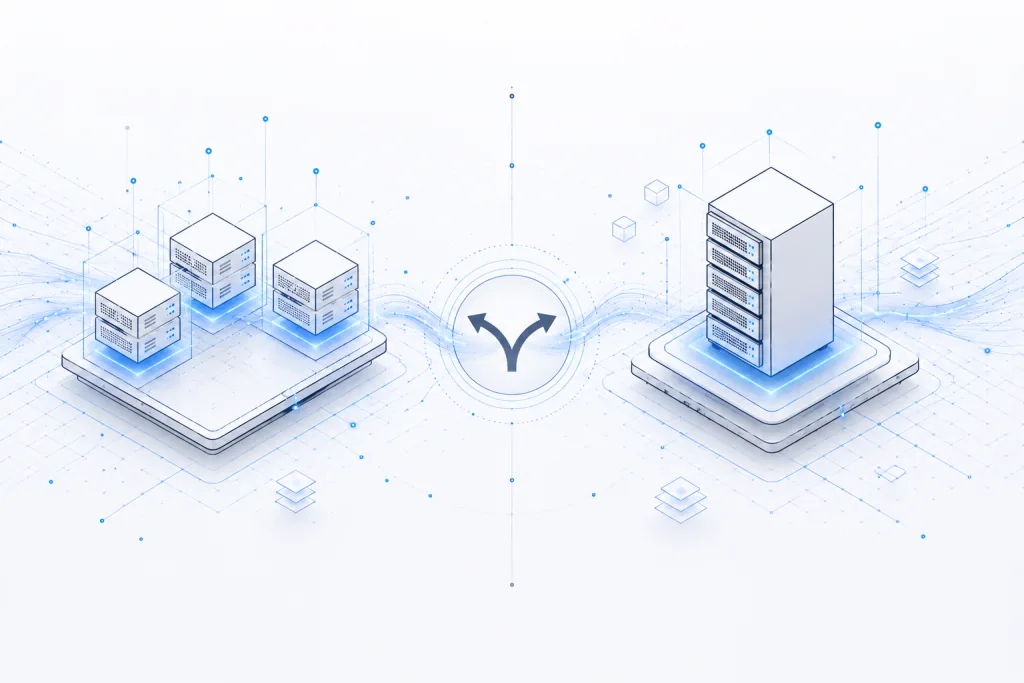 VPS vs dedicated server decision chart for European business hosting