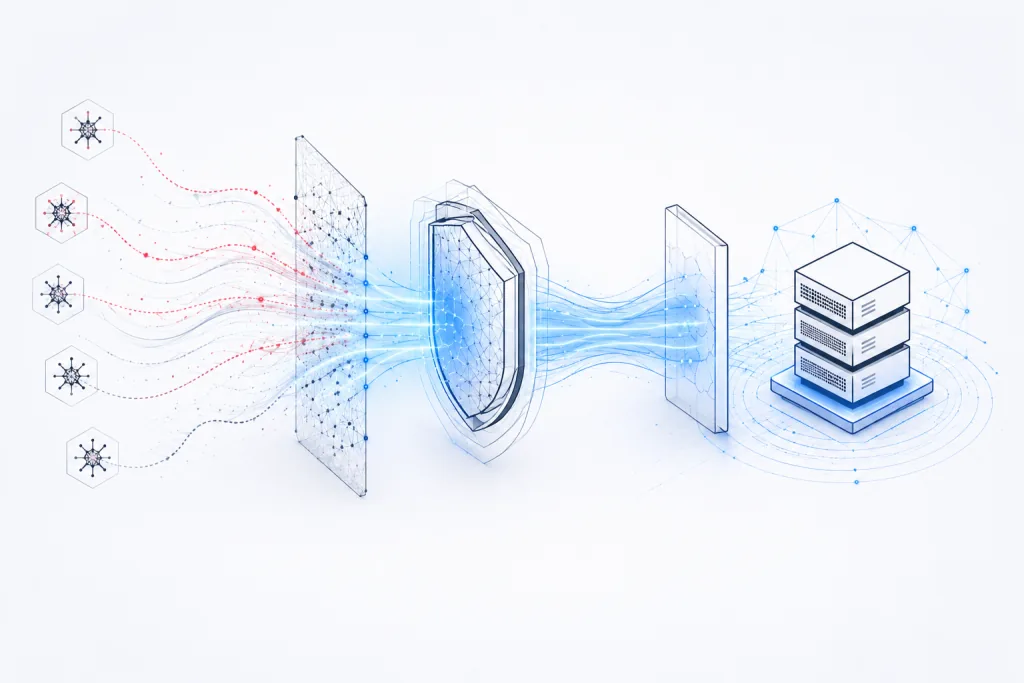 DDoS protection flow for unmetered dedicated servers in the Netherlands