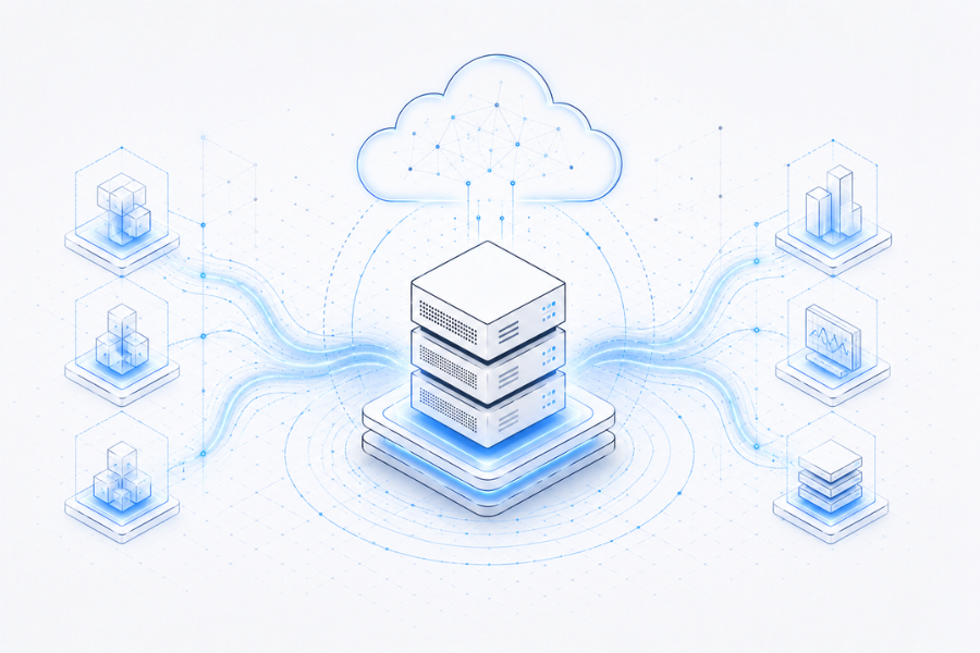 Saas platforms using unmetered dedicated servers